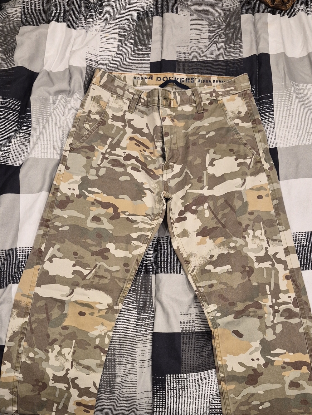 Dockers Men’s Camo Pants - Tan, Brown, Green